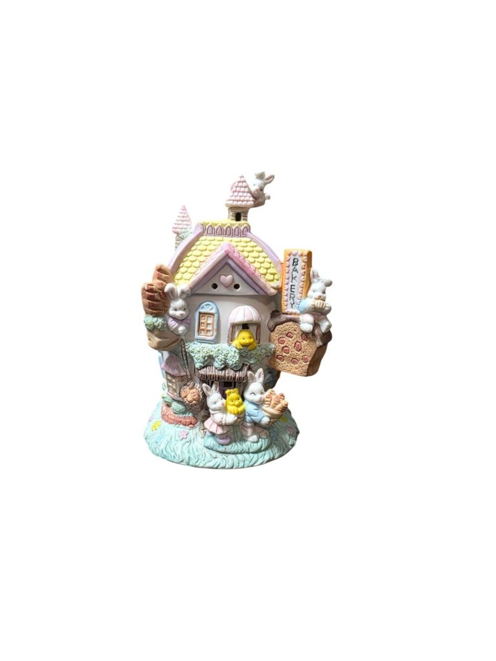 Cottontale Cottages Easter Village Bunny Bakery Porcelain Vintage